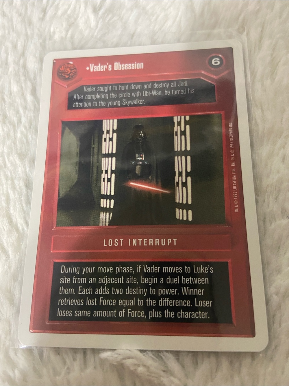 Vader's Obsession Star Wars TCG Card - Red